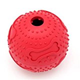 LPET Large Round Resistant to bite Rubber Chew Toys Non-toxic and Odorless food Ball Tooth Cleaning for Medium/Large Pet Dog Cat Puppy