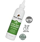 All Natural Dog Ear Cleaner - Gentle, Soothing Drops Help Prevent Itching, Mites & Infection | Premium Quality, Large 8 Oz. Size, Made & Sold in America by Brave Beagle