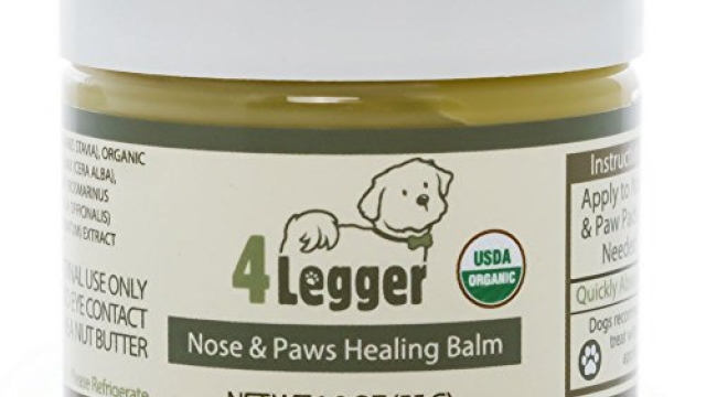 4-Legger Certified Organic Nose and Paw Pad Healing Balm for Dry Chapped Cracked Skin with Hemp Oil and Shea Butter – Made in USA – 1 each – 1.9 oz