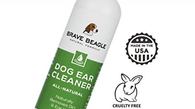 All Natural Dog Ear Cleaner – Gentle, Soothing Drops Help Prevent Itching, Mites & Infection | Premium Quality, Large 8 Oz. Size, Made & Sold in America by Brave Beagle