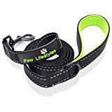 Extra Heavy Duty Dog Leash by Paw Lifestyles - 3mm Thick, Padded Handle, 6ft long - 1
