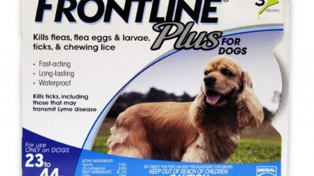 Merial Frontline Plus Flea and Tick Control for 23 to 44-Pound Dogs and Puppies, 3 Doses