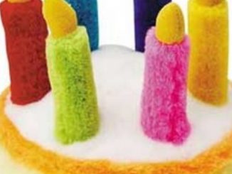 Multipet Plush 5.5-Inch Musical Birthday Cake Dog Toy