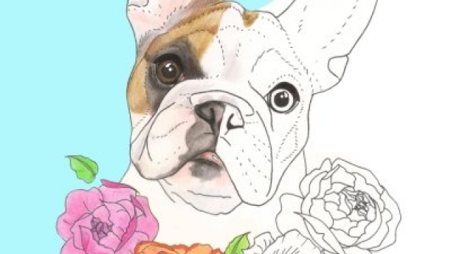 French Bulldog Colouring Book.: Relax with furry friends (Frenchies) (Volume 1)