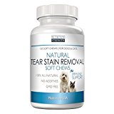 Natural Tear Stain Removal for Dogs and Cats Nutrition Strength, 150 Soft Chews