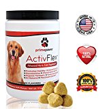 ActivFlex, Best Glucosamine for Dogs, Safe Arthritis Pain Relief, All Natural Hip & Joint Supplement for Dogs, Improves Hip Dysplasia, Chondroitin, Turmeric, MSM for Dogs, 120 Soft Chews, Made in USA