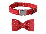 Pet Soft &Comfy Bowtie Dog Collar And Cat Collar Pet Gift For Dogs And Cats 6 Size And 7 Patterns