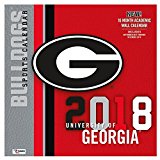 Georgia Bulldogs 2018 12x12 Team Wall Calendar