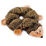 ZippyPaws Loopy 6-Squeaker Plush Dog Toy, Hedgehog