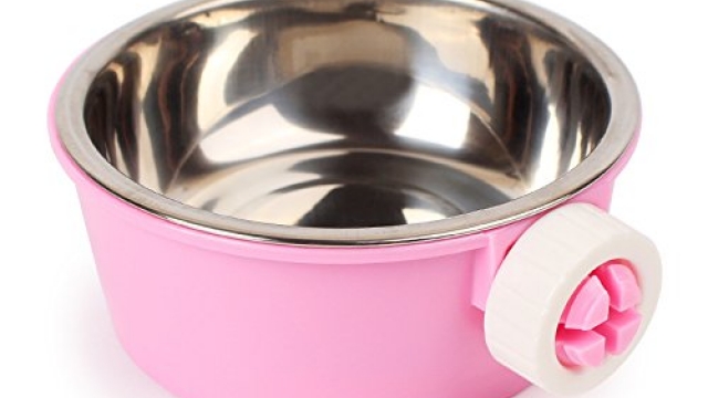 iChoue Removable and Adjustable Hanging Pet Bowl Animal Water Food Bowl for Cage Carrier – Pink Reviews