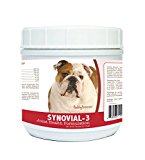 Healthy Breeds Synovial 3 Dog Hip and Joint Support Soft Chew for Bulldog – Over 80 Breeds – Glucosamine, MSM, and Vitamins Supplement – Cartilage Care – 120, 240 Ct