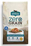Rachael Ray Nutrish Zero Grain Natural Dry Dog Food, Grain Free, Salmon & Sweet Potato, 4 lbs
