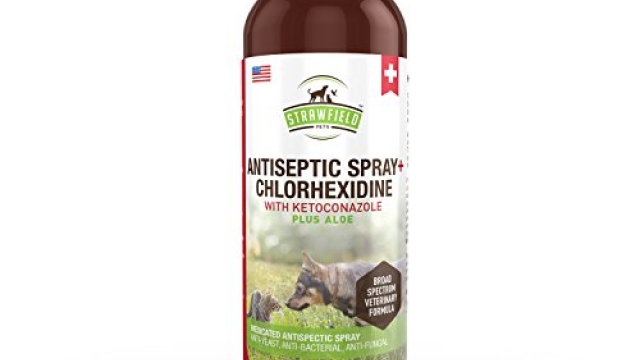 Chlorhexidine Spray for Dogs + Cats, Ketoconazole + Aloe – 8 oz – Cat + Dog Hot Spot Treatment, Mange, Ringworm, Yeast Infection, Itching Skin Relief, Allergy Itch, Acne, Antibacterial Antifungal, USA