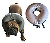 Vast Array Protective Inflatable Collar for Dogs and Cats - Soft Pet Recovery Collar Prevent Pets from Touching Wounds After Surgery(Large)