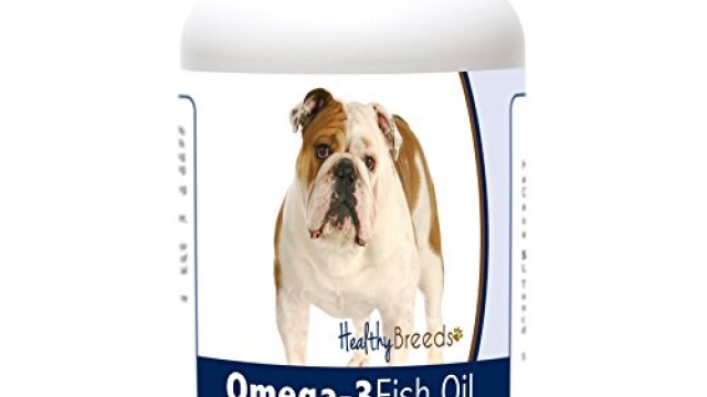 Healthy Breeds Dog Omega 3 Fish Oil Soft Gels for Bulldog – OVER 200 BREEDS – Clean Source EPA DHA – Help Dry Itchy Skin – 180 Count