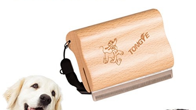 TONGYE Pet Grooming Comb Brush De-Shedding Tool with Ergonomic Design Wooden Handle-Adjustable Strap for Medium Adult Dog Cat Reviews