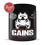 Muscle Bully Gains - Mass Weight Gainer, Whey Protein for Dogs (Bull Breeds, Pit Bulls, Bullies) Increase Healthy Natural Weight, Made in the USA