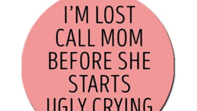 Big Jerk Custom Products Ltd. Funny Dog Cat Pet ID Tag -I’m Lost Call Mom Before She Starts Ugly Crying – Personalize Colors And Your P. (I’m Lost Call Mom Before She Starts Ugly Crying)