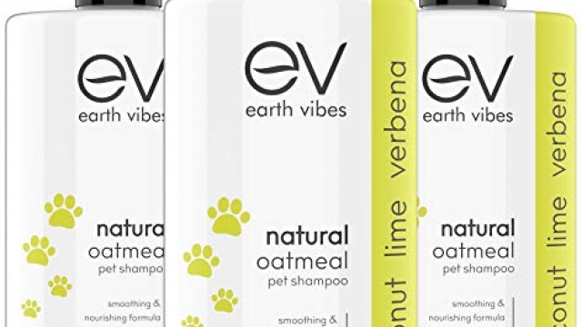 Earth Vibes Natural Oatmeal Pet Allergy Shampoo Conditioner Wash Pets Dogs Cats Puppy – Medicated Clinical Vet Organic Aloe Vera Formula Dry Itchy Sensitive Skin – Cruelty & Paraben Free
