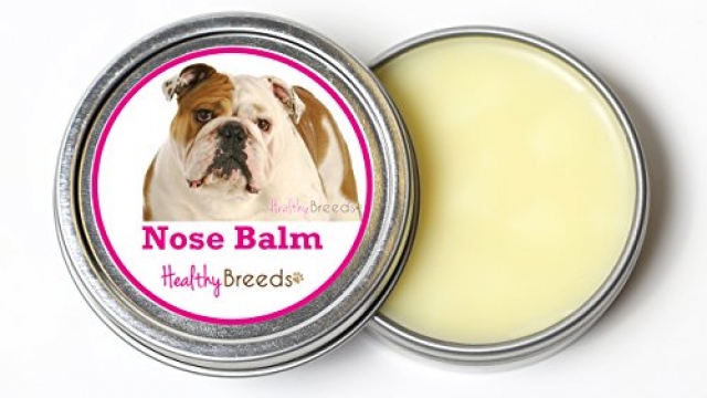 Healthy Breeds Nose Butter for Dogs for Bulldog – Over 200 Breeds – All Natural & Organic Oils Heal Dry Cracked & Chapped Skin – Unscented Formula – 2 oz Tin