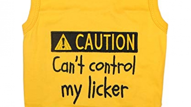Parisian Pet Funny Cute Dog Cat Pet Shirts Caution Can’t Control My Licker, I Work Out, Little Monster, WTF, BFF, Bling $, Got Treats, Babe Magnet, Little Miss Attitude (Licker, M)