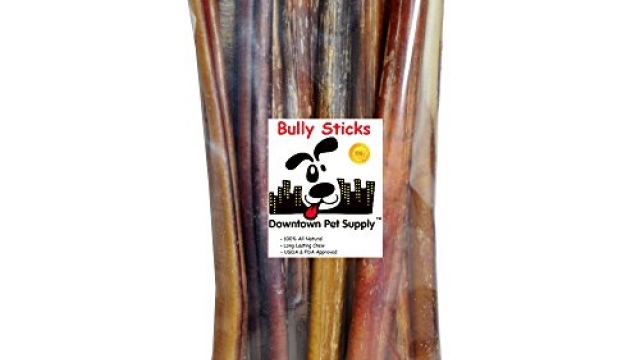 Downtown Pet Supply 12″ BULLY STICKS – Large Select Thick – Dog Chew Treats, Natural Beef Chews Makes Great Dental Dog Treats (20 Pack)