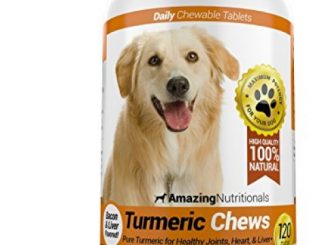 Amazing Turmeric for Dogs Curcumin Pet Antioxidant, Eliminates Joint Pain Inflammation, 120 Chews
