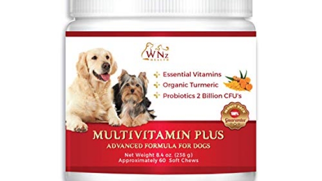 WetNozeHealth Vitamins for Dogs – Canine Multivitamin Supplement with Organic Turmeric and Probiotics for Large and Small Dogs, Chicken Flavor – 60 Soft Chews Reviews