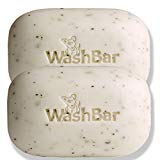 WashBar Natural Dog Shampoo - Twin Pack All Natural Soap Bar for Dry, Itchy or Sensitive Skin Grooming Made Easy with No Harsh Chemicals