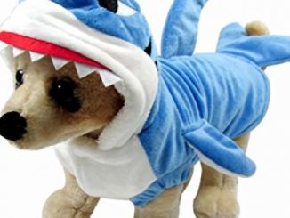 Mogoko Funny Dog Cat Shark Costumes, Pet Halloween Christmas Cosplay Dress, Adorable Blue Shark Pet Costume,Animal Fleece Hoodie Warm Outfits Clothes (S Size) Reviews