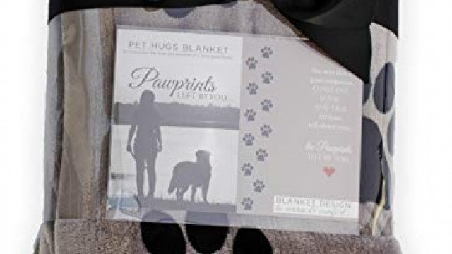 Pawprints Left by You Pet Memorial Blanket with Heartfelt Sentiment – Comforting Pet Loss/Pet Bereavement Gift