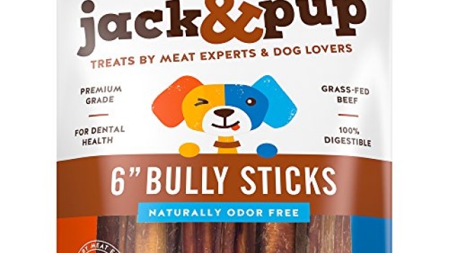 Jack&Pup 6-inch Premium Grade Odor Free Bully Sticks Dog Treats [Thick], (15 Pack) – 6″ Long All Natural Gourmet Dog Treat Chews – Fresh and Savory Beef Flavor – 30% Longer Lasting