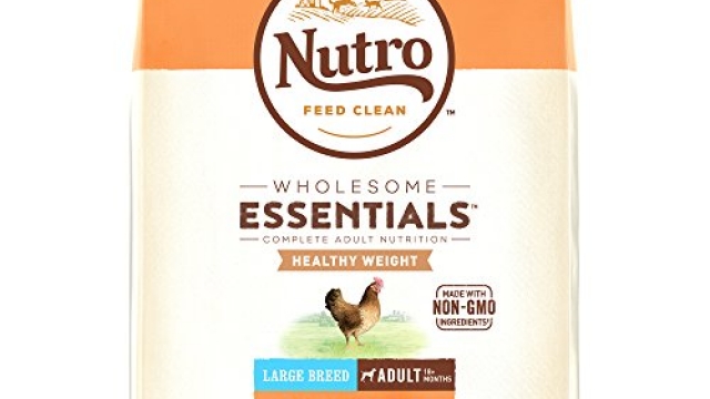 NUTRO WHOLESOME ESSENTIALS Natural Healthy Weight Adult Large Breed Dry Dog Food Farm-Raised Chicken, Rice & Sweet Potato Recipe, 30 lb. Bag
