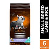 Purina Pro Plan With Probiotics Small Breed Dry Dog Food, SAVOR Shredded Blend Lamb & Rice Formula - 6 lb. Bag