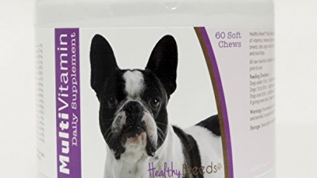 Healthy Breeds Dog Daily Vitamins Soft Chews for French Bulldog – Over 200 Breeds – for Small Medium & Large Breeds – Easier Than Liquid or Powders – 60 Chews