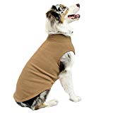 Gooby - Stretch Fleece Vest, Pullover Fleece Vest Jacket Sweater for Dogs, Sand, 6X-Large