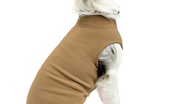Gooby – Stretch Fleece Vest, Pullover Fleece Vest Jacket Sweater for Dogs, Sand, 6X-Large