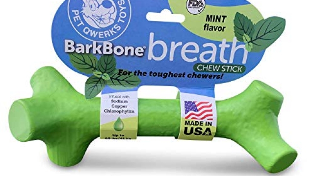 Pet Qwerks BarkBone Mint Flavor Dental Breath Stick Dog Chew Toy – Durable Dog Bones for Aggressive Chewers, Tough Power Chew Toys | Made in USA with FDA Compliant Nylon – for Small Dogs & Puppies Reviews