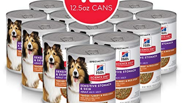 Hill’s Science Diet Wet Dog Food, Adult, Sensitive Stomach & Skin, Tender Turkey & Rice Stew, 12.5 oz, 12-pack