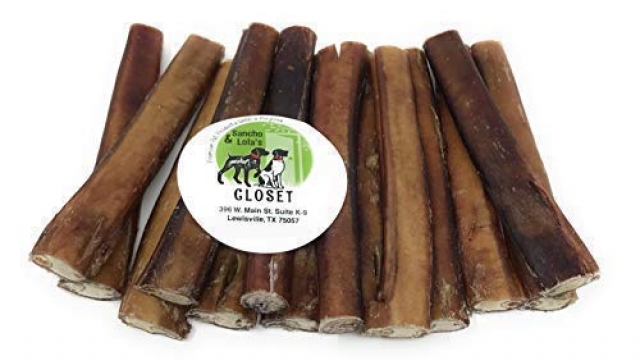 Sancho & Lola’s 6″ Thick Bully Sticks for Dogs Made in USA~20oz (14-17) Grain-Free Pizzle Dog Chews